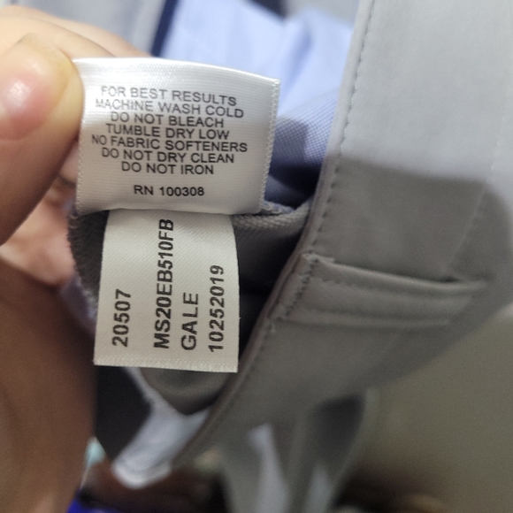 Peter Millar Crown Crafted Gray Gale Golf Pants Size 44X32 - Picture 7 of 7